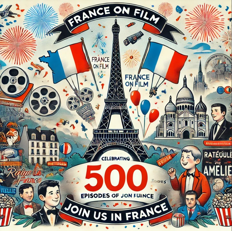 Eiffel Tower and film reels: Celebrating France on Film episode.