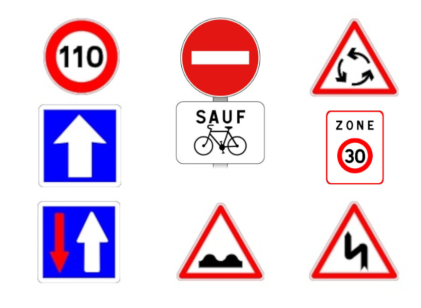 French road signs