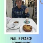 Steve Weaver enjoying a small café: Fall in France Beyond Paris Episode