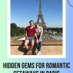 Katherine Butler and her husband in front of the Eiffel Tower: Romantic Getaways in Paris episode