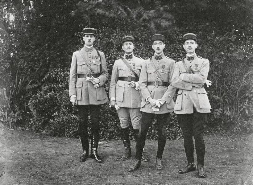 Charles the Gaulle and his brothers after WW1