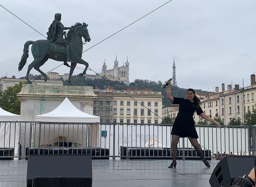 Lyon Travel Guide: Mikayla performing in Lyon